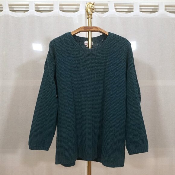 Bobbie Brooks Sweaters - Vintage 90s Bobbi Brooks Teal Green Knit Sweater